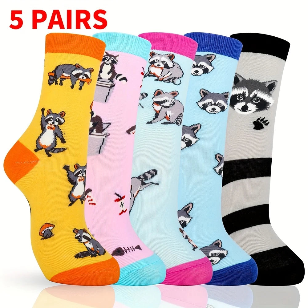 Assorted Raccoon Socks