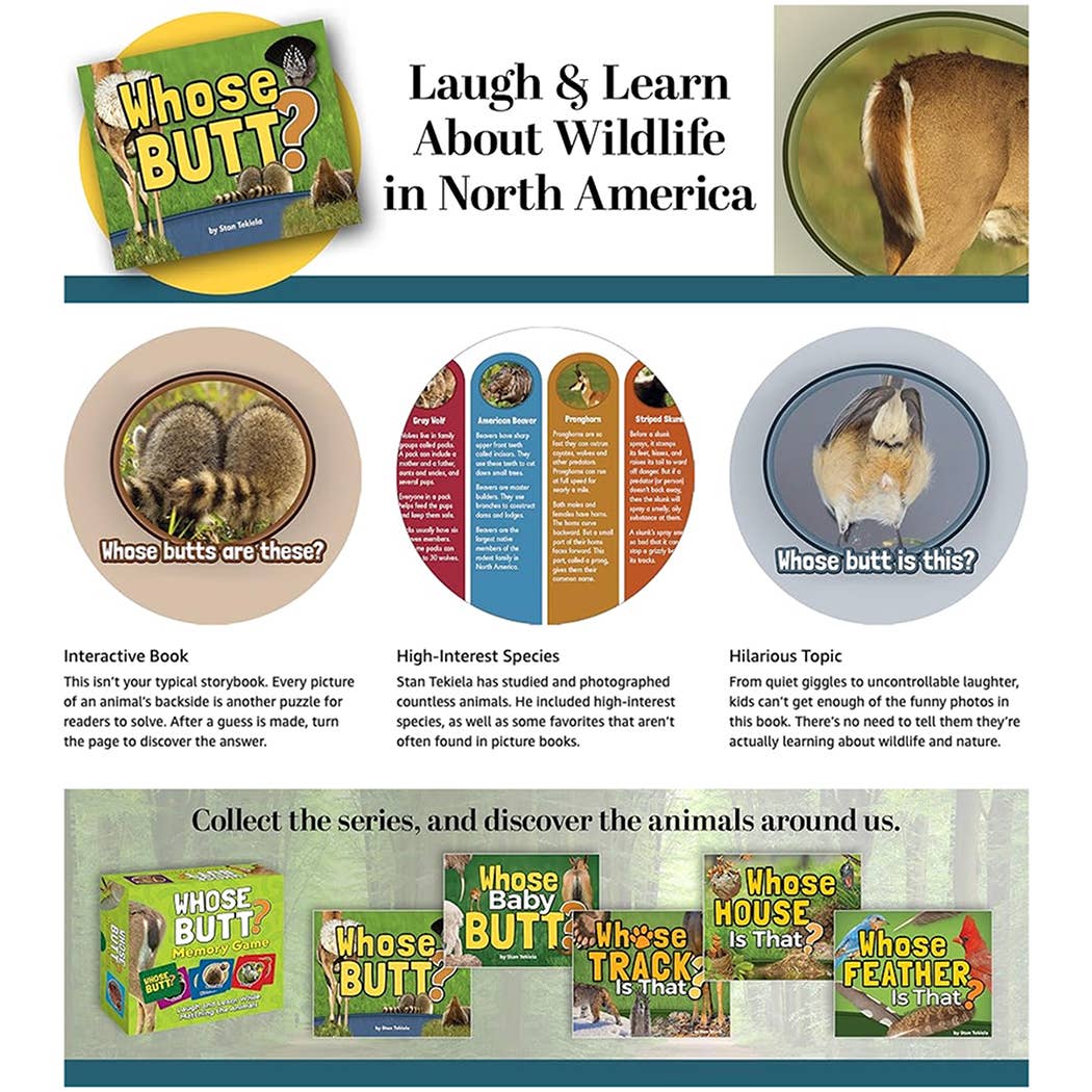 Whose Butt? Animal Identification Book