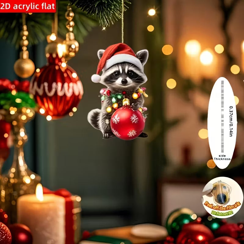 Holding Christmas Ball Ornament