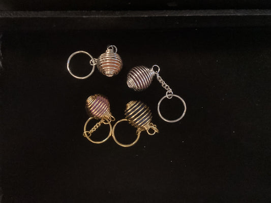 Swirl Cage Keychain