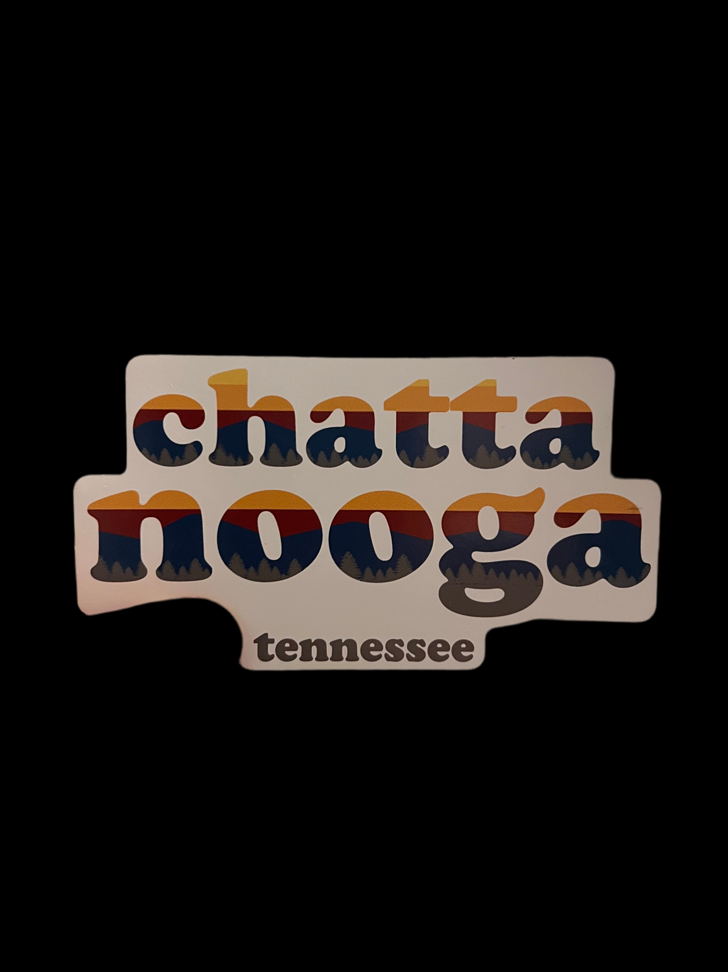 Chattanooga Retro Sunset Magnet