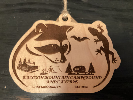 Raccoon Mountain Holiday Ornament