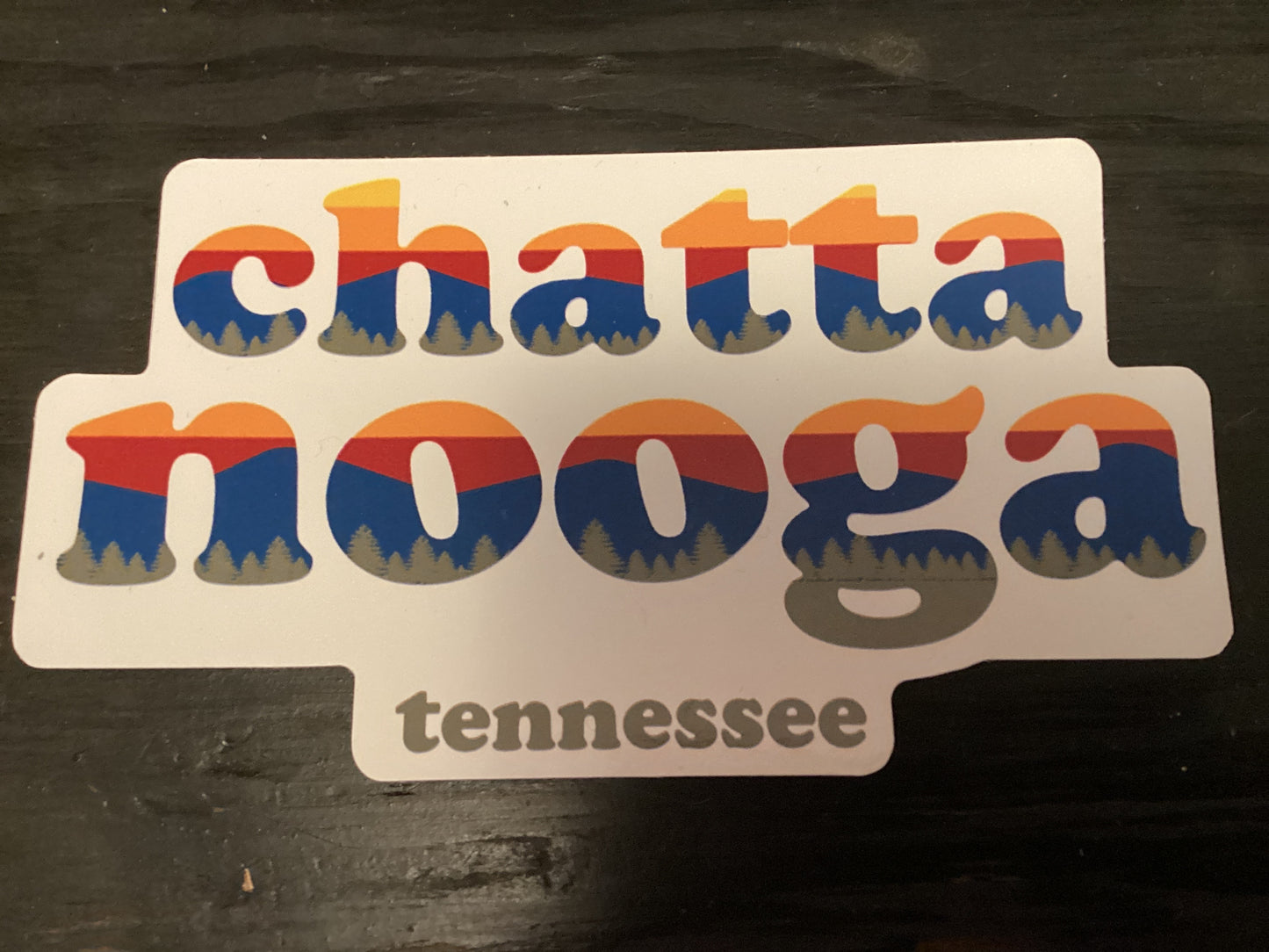 Chattanooga Retro Sunset Magnet