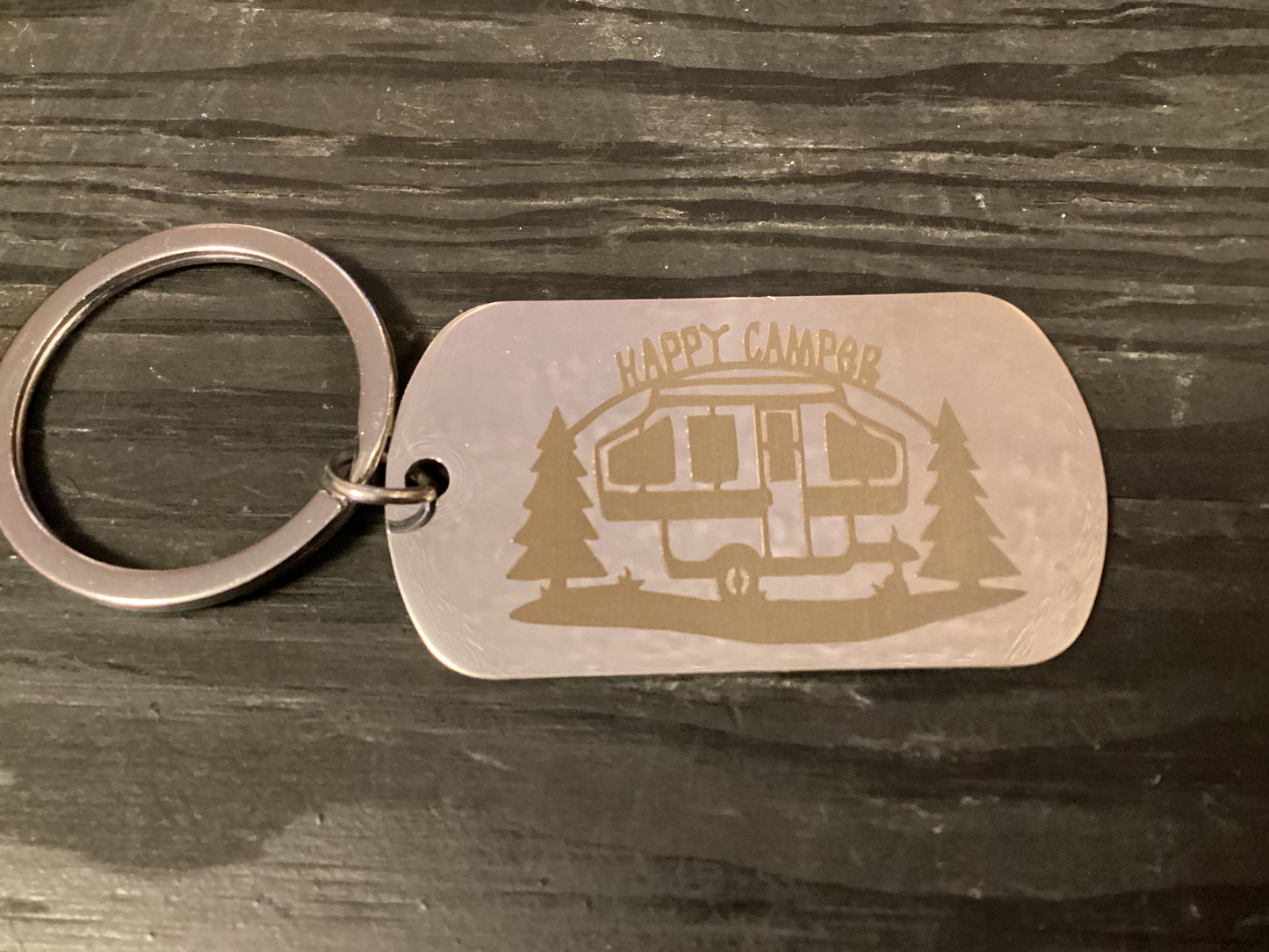 Happy Camper Keychain