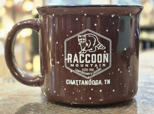 Raccoon Mountain Logo Campfire Mug