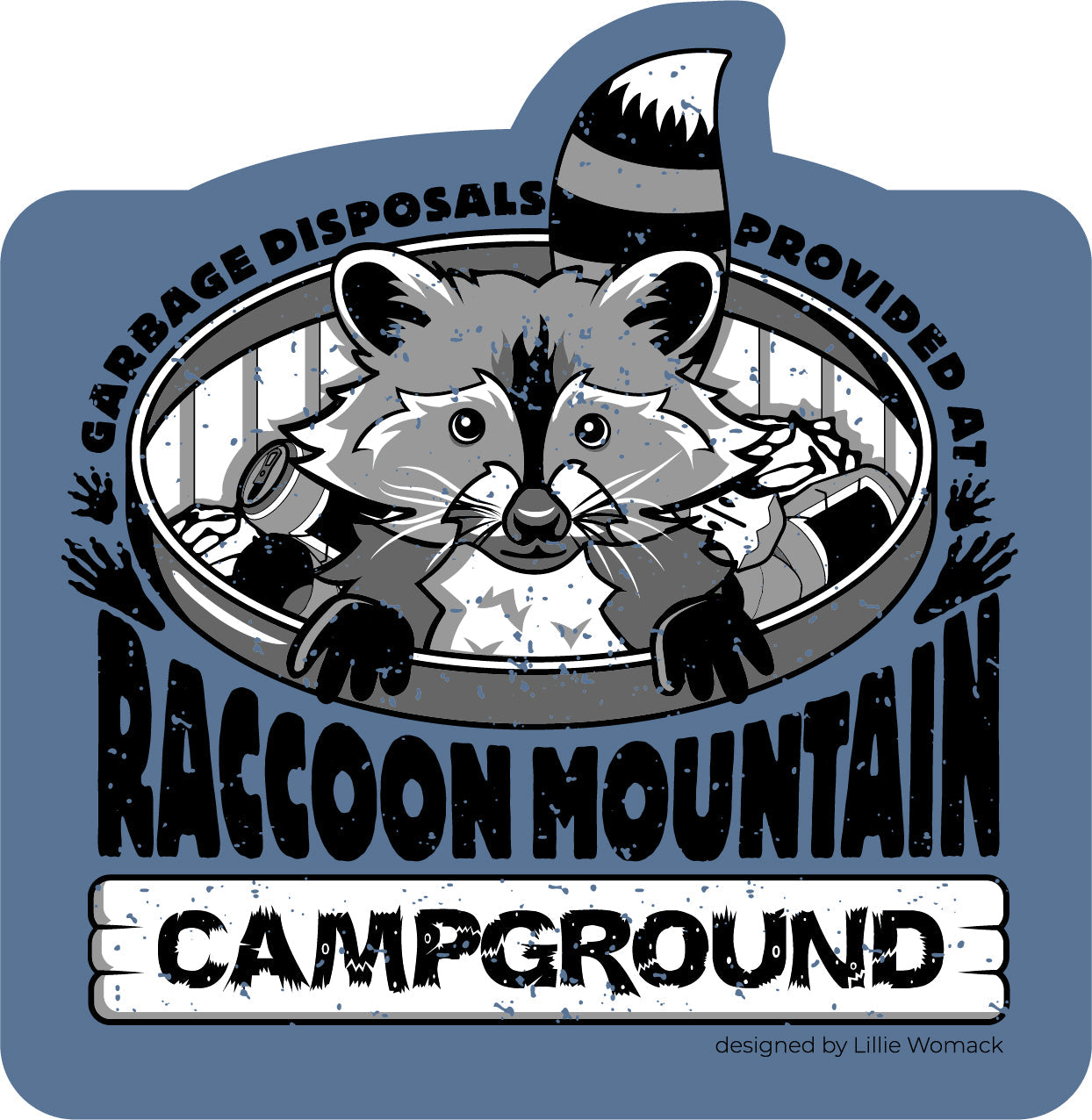 Garbage Disposals Provided at Raccoon Mountain Sticker