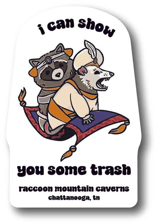 I Can Show You Some Trash Raccoon Mountain Keychain