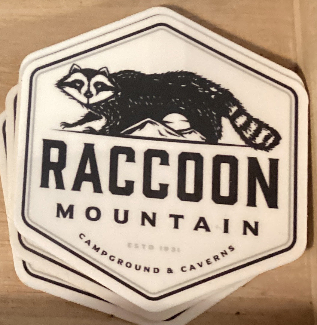 Raccoon Mountain Logo Sticker