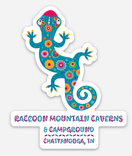 Funky Salamander Raccoon Mountain Magnet