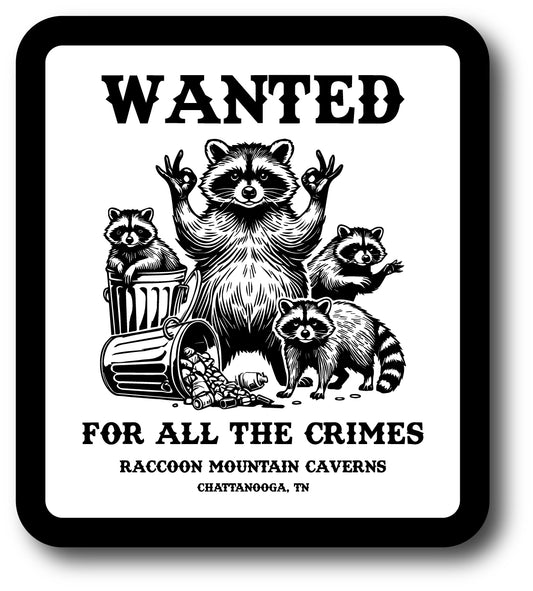 Wanted For All the Crimes Sticker