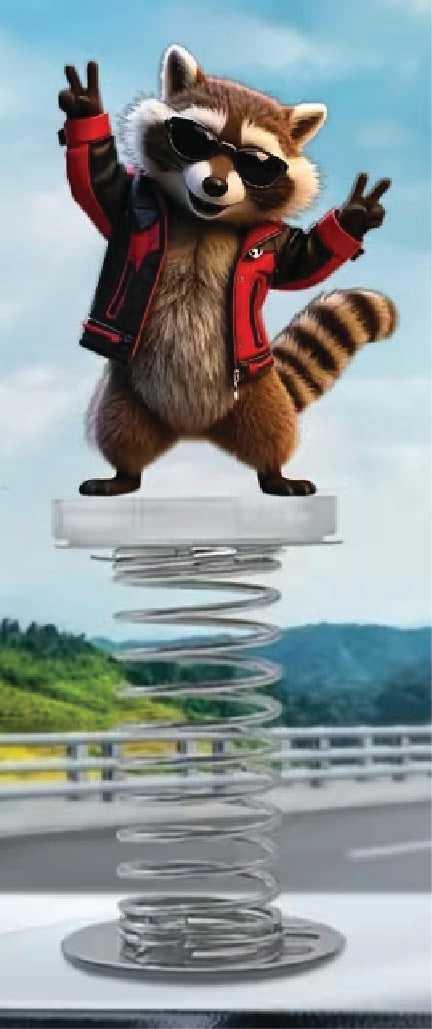 Rockin' Raccoon Dash Ornament