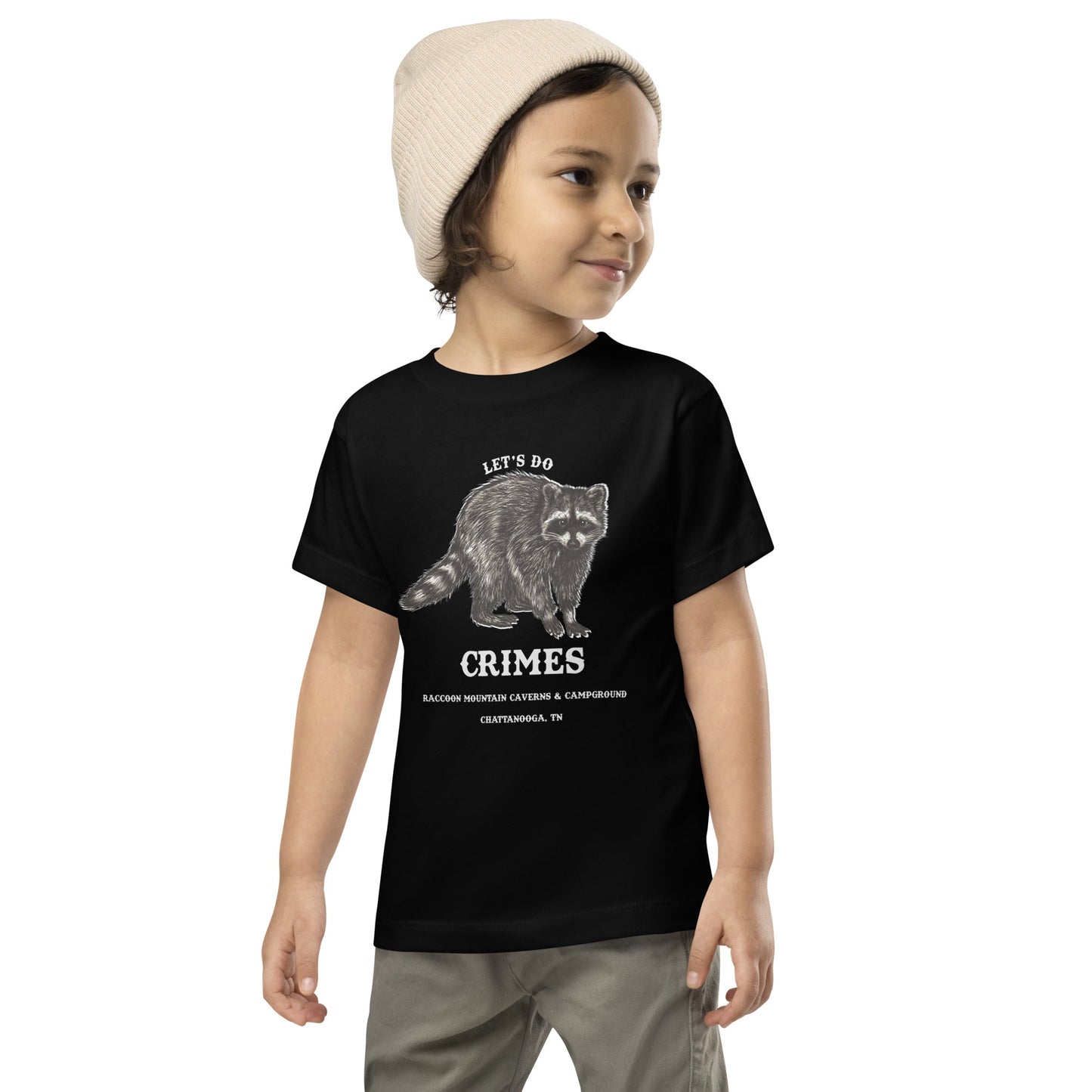 Let's Do Crimes Raccoon Mountain Toddler T-Shirt