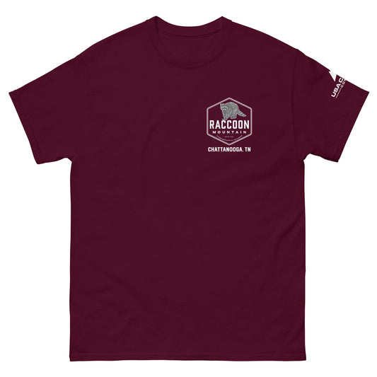 Raccoon Mountain Logo (Front & Back) Unisex T-Shirt